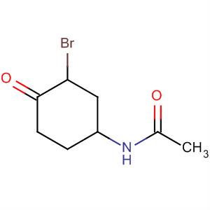 Structure of Acetamide, N-(3-bromo-4-oxocyclohexyl)-