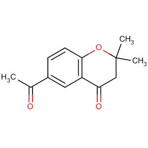 Structure of 4H-1-Benzopyran-4-one, 6-acetyl-2,3-dihydro-2,2-dimethyl-