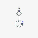 Structure of PYRIDINE,2-(3-AZETIDINYL)-