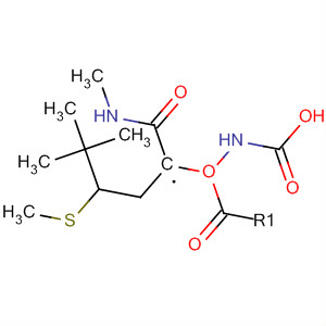 Structure of Carbamic acid, [1-[(methylamino)carbonyl]-3-(methylthio)propyl]-,1,1-dimethylethyl ester, (S)-