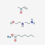 Structure of Octanoic acid, reaction products with 2-[(2-aminoethyl)amino]ethanol, acrylic acid alkylated (1:2), disodium salts