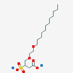 Structure of Poly(oxy-1,2-ethanediyl), .alpha.-(3-carboxy-1-oxosulfopropyl)-.omega.-hydroxy-, C10-16-alkyl ethers, disodium salts