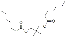 Structure of Heptanoic acid, ester with 2,2-dimethyl-1,3-propanediol