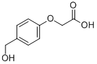 Structure of 4-(Hydroxymethyl)phenoxyacetic acid