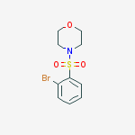 Structure of 4-[(2-Bromophenyl)sulphonyl]morpholine