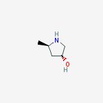 3-Pyrrolidinol, 5-methyl-, (3R,5R)-结构式