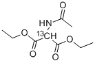 Structure of DIETHYL ACETAMIDOMALONATE-2-13C