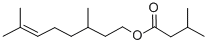 Structure of CITRONELLYL ISOVALERATE