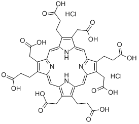 Structure of UROPORPHYRIN I DIHYDROCHLORIDE