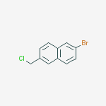 Structure of 2-BROMO-6-(CHLOROMETHYL)NAPHTHALENE