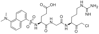 Structure of dansylglutamyl-glycyl-arginine chloromethyl ketone