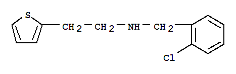 N-((2-Chlorophenyl)methyl)thiophene-3-ethylamine结构式