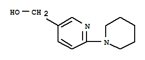 6-PIPERIDINE-3-HYDROXYMETHYLPYRIDINE结构式