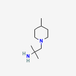 2-METHYL-1-(4-METHYLPIPERIDINO)-2-PROPANAMINE结构式