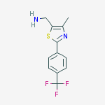 Structure of (4-METHYL-2-[4-(TRIFLUOROMETHYL)PHENYL]-1,3-THIAZOL-5-YL)METHANAMINE
