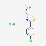 Structure of C-[2-(4-CHLORO-PHENYL)-THIAZOL-4-YL]-METHYLAMINE