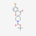Structure of TERT-BUTYL6-BROMO-4-OXO-3,4-DIHYDRO-1'H-SPIRO[CHROMENE-2,4'-PIPERIDINE!-1'-CARBOXY