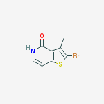 2-bromo-3-methyl-Thieno[3,2-c]pyridin-4(5H)-one结构式