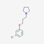 1-[3-(3-BROMOPHENOXY)PROPYL]PYRROLIDINE结构式