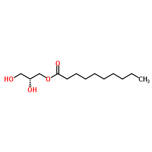 Structure of Decanoic acid, ester with triglycerol trioctanoate