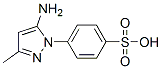 4-(5-Amino-3-methyl-1H-pyrazol-1-yl)benzenesulfonic acid结构式