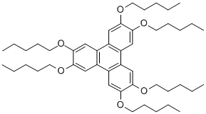 Structure of 2,3,6,7,10,11-HEXAKIS(PENTYLOXY)TRIPHENYLENE