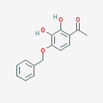 Structure of 1-(2,3-dihydroxy-4-phenylmethoxyphenyl)ethanone