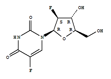 Structure of 2,5-difluoro-2-deoxy-1-arabinosyluracil