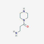 Structure of 3-oxo-3-piperazin-1-ylpropan-1-amine