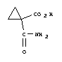 Structure of 1-CARBOXYCYCLOPROPANECARBOXAMIDE