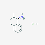 Structure of (1S)-2-METHYL-1-(2-METHYLPHENYL)PROPYLAMINE-HCL