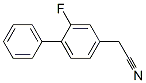 Structure of 2-FLUORO-(1,1BIPHENYL)-4-ACETONITRILE
