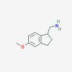 1H-INDENE-1-METHANAMINE,2,3-DIHYDRO-5-METHOXY-结构式