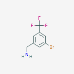 Structure of (3-bromo-5-(trifluoromethyl)phenyl)methanamine