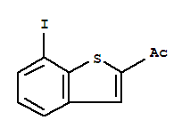 Structure of 1-(7-IODO-BENZO[B]THIOPHEN-2-YL)-ETHANONE