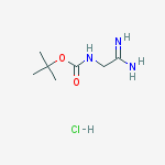 Structure of (2-Amino-2-iminoethyl)carbamic acid tert-butyl ester monohydrochloride