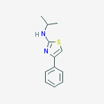 Structure of 2-Thiazolamine, N-(1-methylethyl)-4-phenyl
