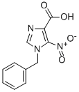 Structure of 5-NITRO-1-(PHENYLMETHYL)-1H-IMIDAZOLE-4-CARBOXYLIC ACID
