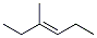 Structure of (3E)-2-Methyl-3-hexene