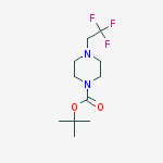 Structure of tert-butyl 4-(2,2,2-trifluoroethyl)piperazine-1-carboxylate