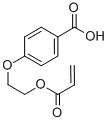 4-(2-丙烯醛基氧基乙基-1-氧基)-苯甲酸结构式