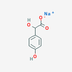 Structure of sodium hydroxy(4-hydroxyphenyl)acetate