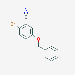 5-(benzyloxy)-2-bromobenzonitrile结构式