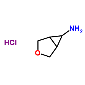 Structure of 3-Oxabicyclo[3.1.0]hexan-6-amine hydrochloride (1:1)