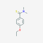 Structure of BENZENECARBOTHIOAMIDE, 4-ETHOXY-N,N-DIMETHYL-