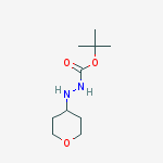 Structure of Hydrazinecarboxylic acid, 2-(tetrahydro-2H-pyran-4-yl)-, 1,1-dimethylethyl ester