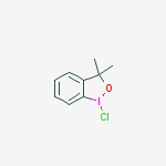 Structure of 1-Chloro-1,3-dihydro-3,3-dimethyl-1,2-benziodoxole