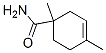 Structure of 1,4-Dimethyl-3-cyclohexene-1-carboxamide