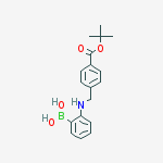 (2-((4-(tert-Butoxycarbonyl)benzyl)amino)phenyl)boronic acid结构式