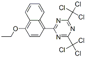 2-(4-乙氧萘基-1-基)-4,6-双(三氯甲基)-1,3,5-三嗪结构式